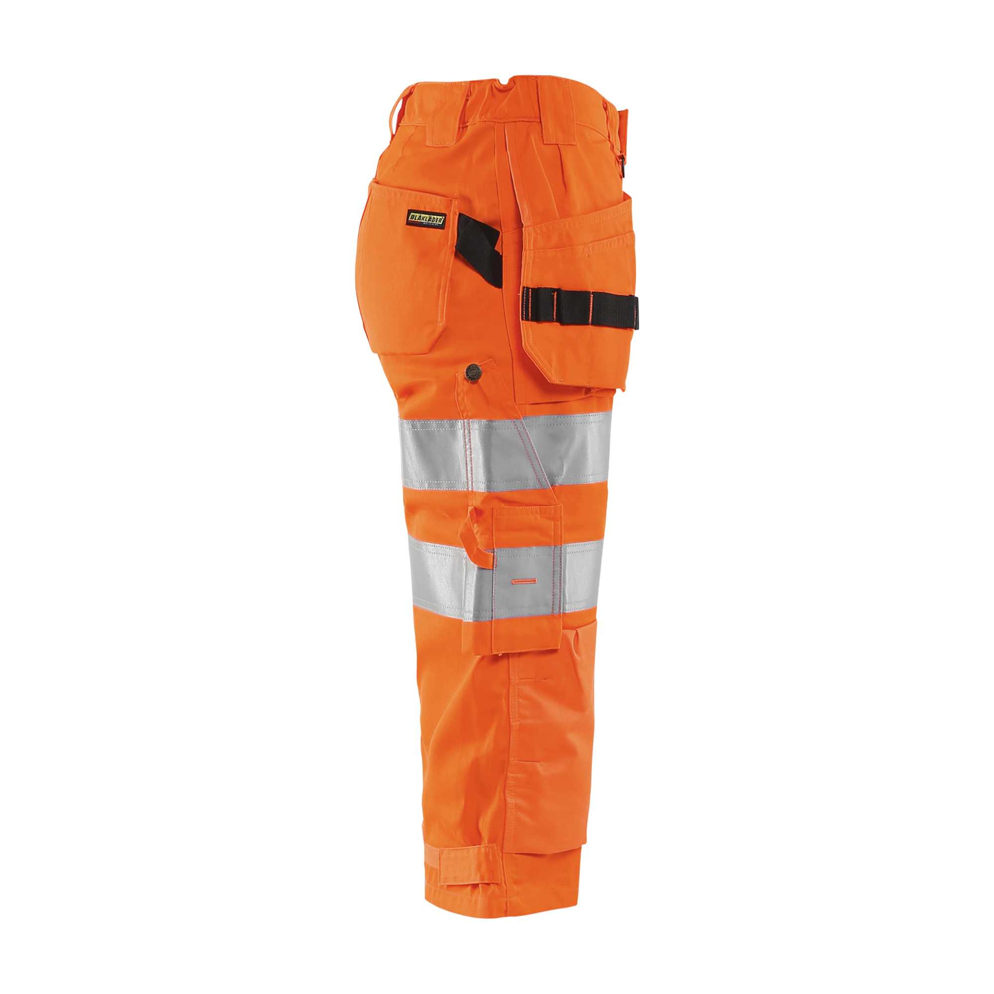 BLAKLADER 71391811 WOMEN'S PIRATE SHORTS HI VIS Hi Vis Reflective Work Pirate Bermuda Women - twill fabric